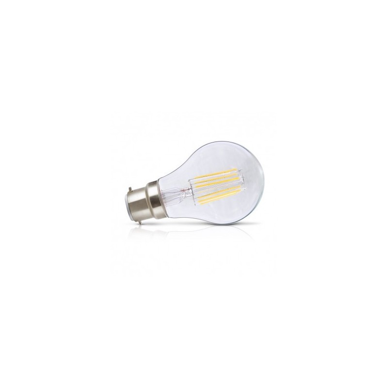 Ampoule LED B22 bulb 8W 4000°K - filament - Blister de 3 VISION EL