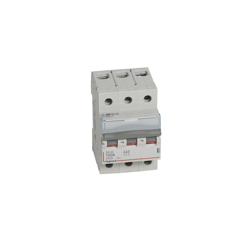 Interrupteur-sectionneur DX³-IS 3P 400V~ - 100A - 3 modules LEGRAND