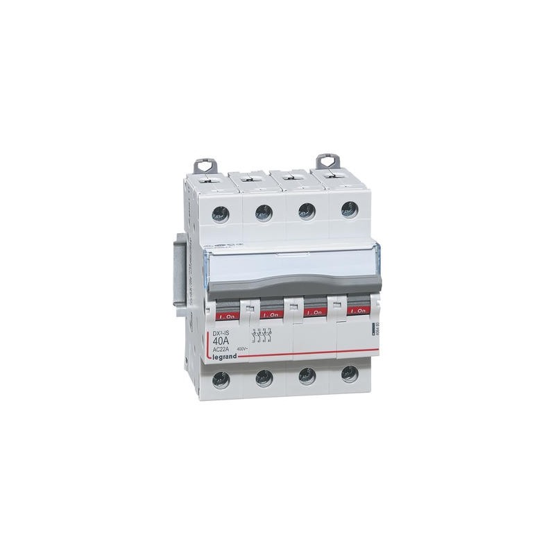 Interrupteur-sectionneur DX³-IS 4P 400V~ - 40A - 4 modules LEGRAND