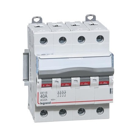 Interrupteur-sectionneur DX³-IS 4P 400V~ - 40A - 4 modules LEGRAND