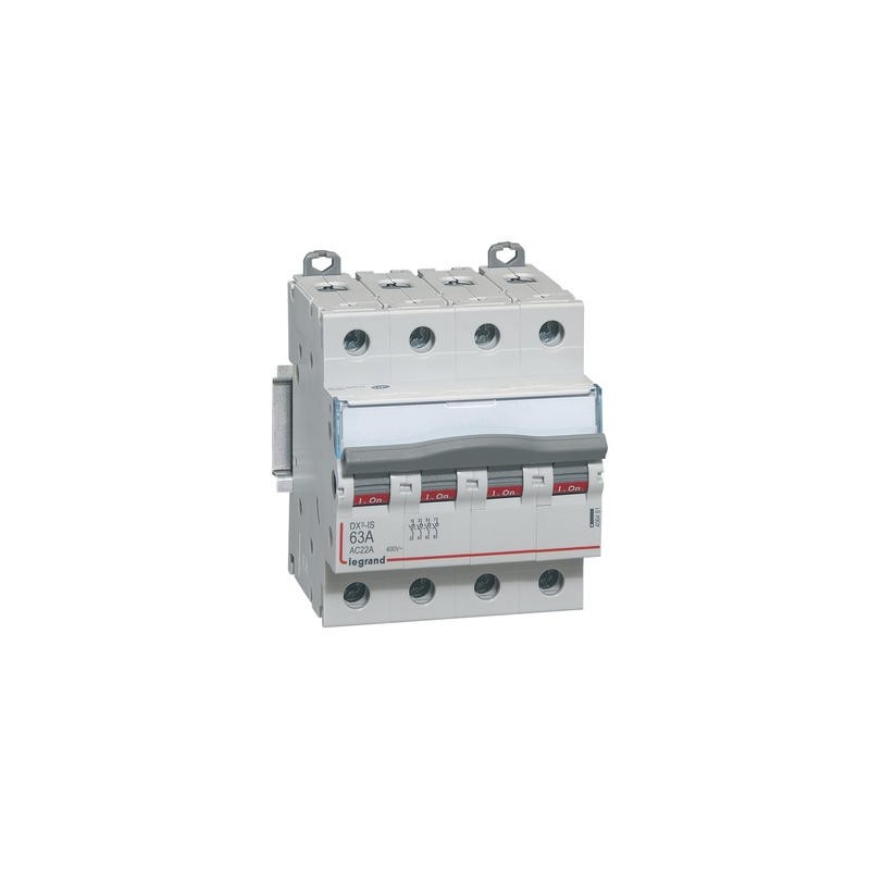 Interrupteur-sectionneur DX³-IS 4P 400V~ - 63A - 4 modules LEGRAND