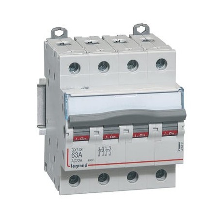 Interrupteur-sectionneur DX³-IS 4P 400V~ - 63A - 4 modules LEGRAND