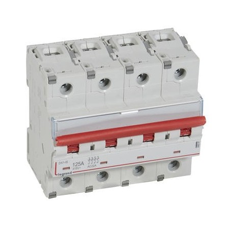 Interrupteur-sectionneur DX³-IS à déclenchement 4P 400V~ - 125A - 6 modules LEGRAND