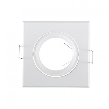 Support plafond carré orientable blanc 84x84mm VISION EL