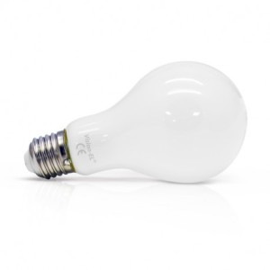 Ampoule LED E27 Bulb filament dépoli 8W 2700°K - Blister de 3 VISION EL
