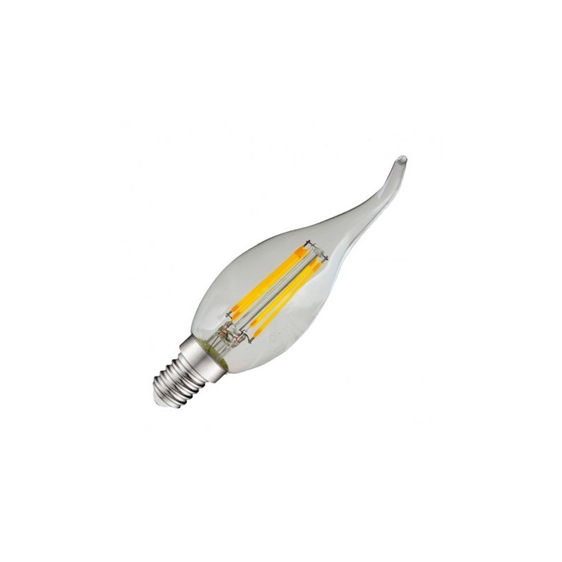 Ampoule LED E14 4W 2700°K - filament coup de vent - par 3 VISION EL