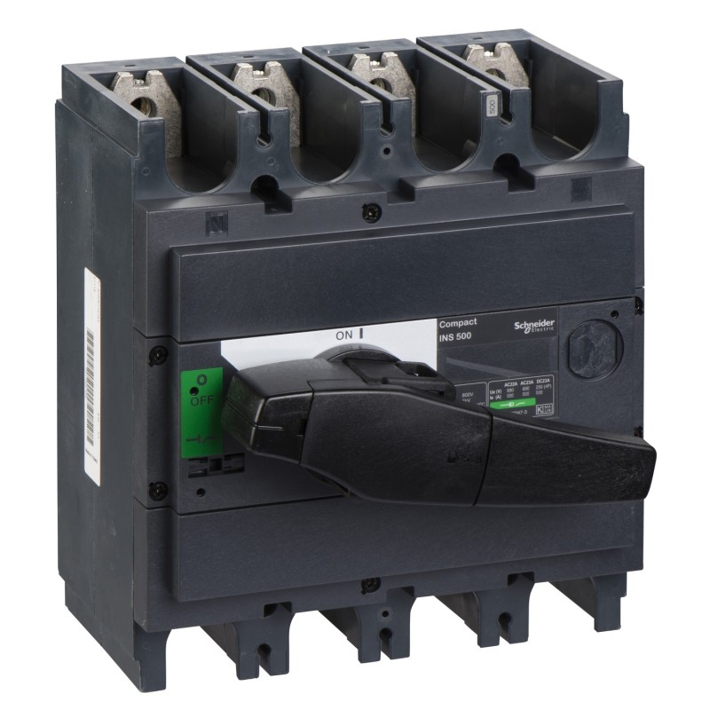 Interrupteur-sectionneur 500A 4P - Compact INS500 SCHNEIDER