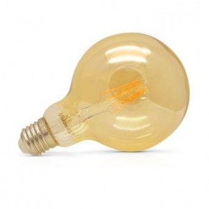 Ampoule LED E27 G95 filament 8W 2700°K Golden VISION EL