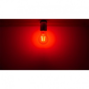 Ampoule LED E27 filament 2W rouge VISION EL