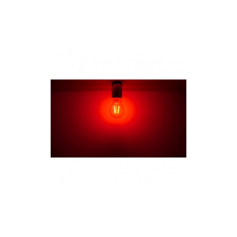 Ampoule LED E27 filament 2W rouge VISION EL