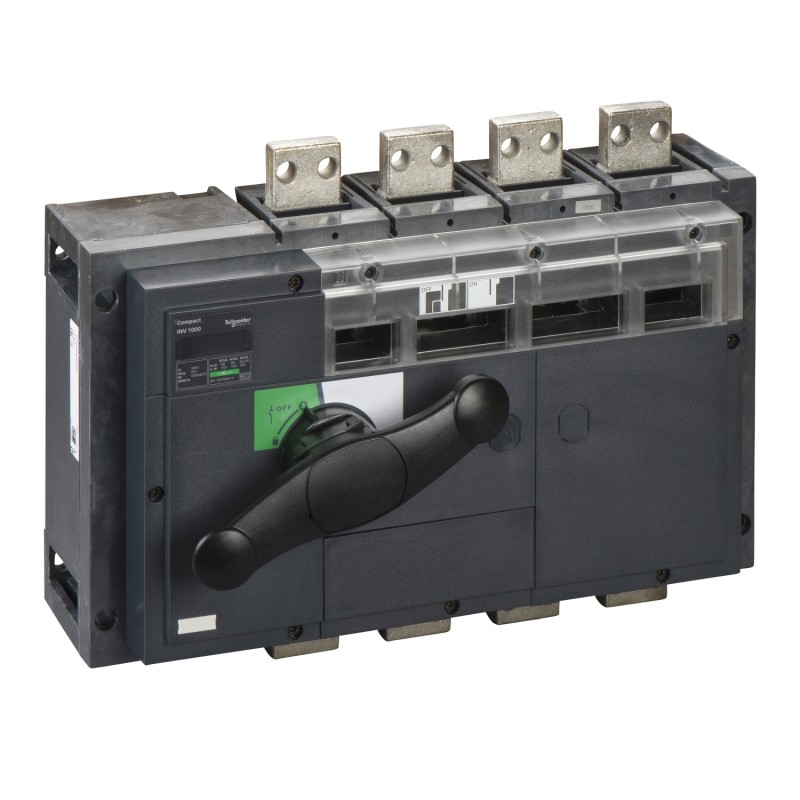 Interrupteur-sectionneur 1000A 4P - coupure visible - Compact INV1000 SCHNEIDER