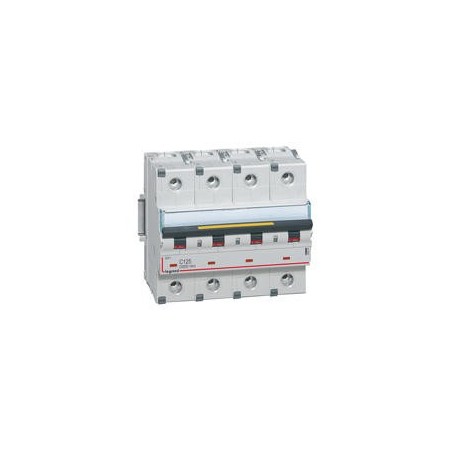 Disjoncteur DX³ 10000 - 16kA - 4P - 400V~ - 125A - courbe C - 6 modules LEGRAND