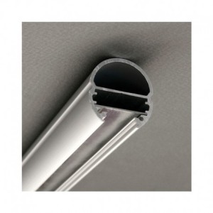 Profilé ovale aluminium anodisé 1m pour bandeaux LED VISION EL