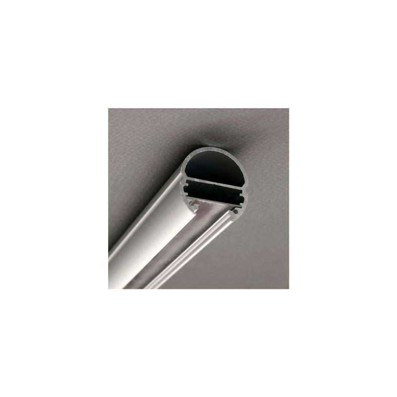 Profilé ovale aluminium anodisé 1m pour bandeaux LED VISION EL