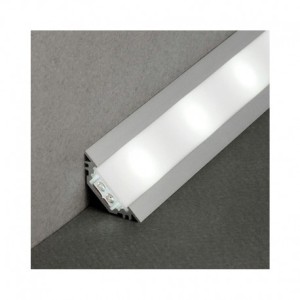 Profilé angle 45° aluminium anodisé 1m pour bandeaux LED VISION EL