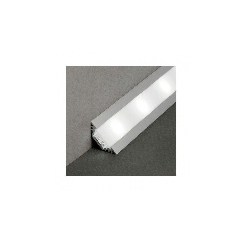 Profilé angle 45° aluminium anodisé 1m pour bandeaux LED VISION EL