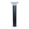 Potelet solaire LED conique 4W 4000°K - 800mm - noir VISION EL