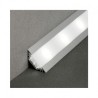 Profilé angle 45° aluminium anodisé 2m pour bandeaux LED VISION EL