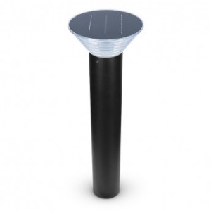 Potelet solaire LED conique 4W 4000°K - 380mm - noir VISION EL