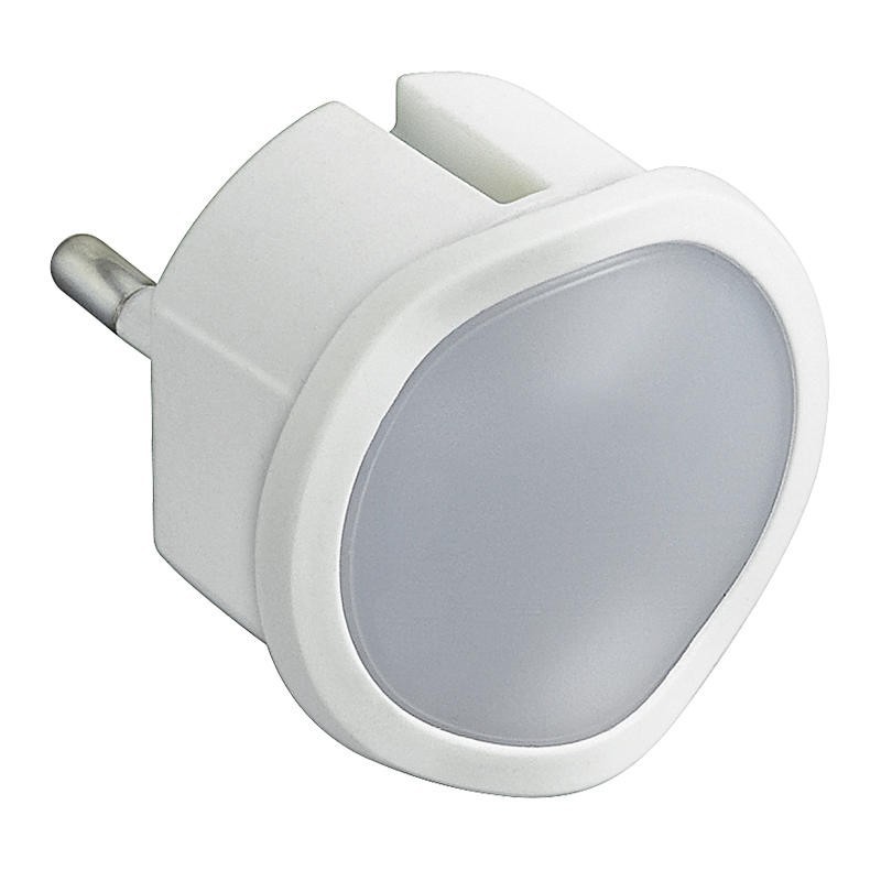 Veilleuse crépusculaire automatique avec LED haute luminosité et fiche 2P 10A - blanc LEGRAND