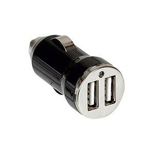 Chargeur allume-cigare double sortie USB puissance 2,1A LEGRAND
