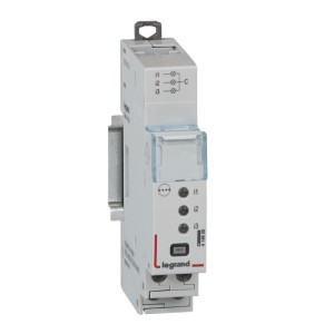 Module concentrateur d'impulsions EMS CX³ jusqu'à 3 circuits compteurs à impulsions eau , gaz , énergie - 1 module LEGRAND