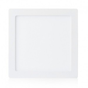 Plafonnier LED carré blanc 18W 4000°K VISION EL