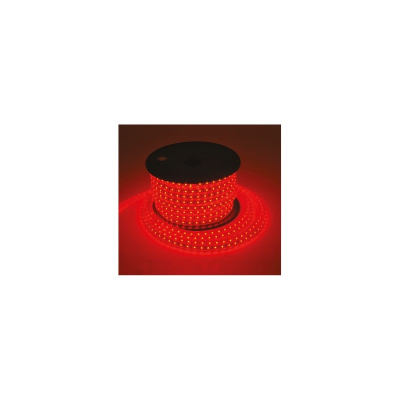 Bobine LED rouge 50 mètres 8W/m 230V IP65 VISION EL