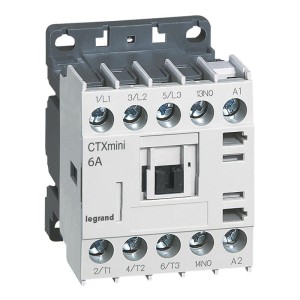 Mini-contacteur CTX³ 3 pôles 6A 1NO - tension de commande 24V~ LEGRAND