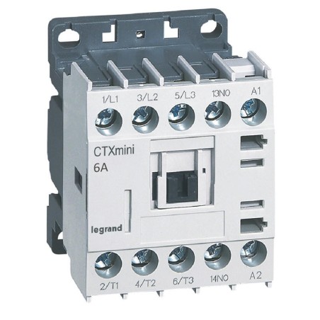Mini-contacteur CTX³ 3 pôles 6A 1NO - tension de commande 230V~ LEGRAND