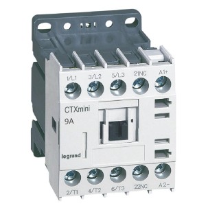 Mini-contacteur CTX³ 3 pôles 9A 1NF - tension de commande 24V LEGRAND