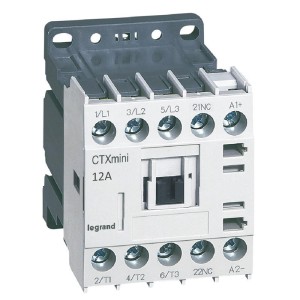 Mini-contacteur CTX³ 3 pôles 12A 1NF - tension de commande 24V LEGRAND