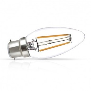 Ampoule LED B22 flamme 4W 2700°K - filament VISION EL