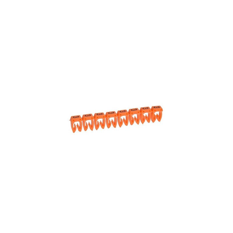 Repère CAB 3 pour filerie 0,5mm² à 1,5mm² - Chiffre 3 - Orange - Emballage : 1200 LEGRAND