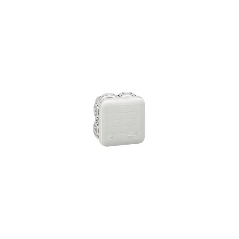 Boîte de dérivation carrée Plexo dimensions 65x65x40mm - gris RAL7035 LEGRAND
