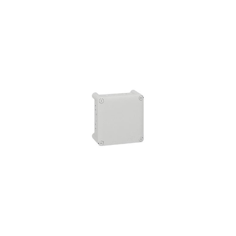 Boîte de dérivation carrée pour presse-étoupe Plexo dimensions 130x130x74mm - gris RAL7035 LEGRAND