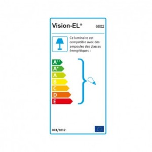 Support de spot LED saillie GU10 cylindre blanc - basse luminance VISION EL