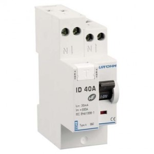 Interrupteur différentiel 40A - 1P+N - 30mA - type A - Eur'ohm 23340 EUR'OHM