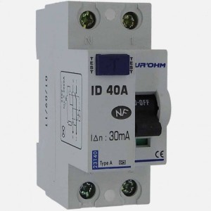 Interrupteur différentiel 40A - 1P+N - 30mA - type A - Eur'ohm 23140 EUR'OHM