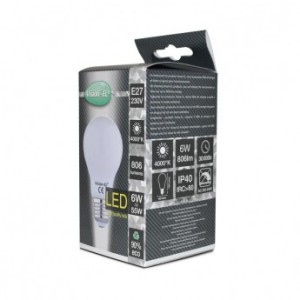 Ampoule LED E27 Bulb filament 6W 4000°K dépoli VISION EL