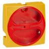 Manette cadenassable IP40 pour interrupteur-sectionneur rotatif composable - 20A à 63A - jaune et rouge LEGRAND