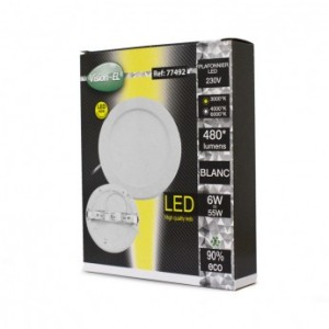 Plafonnier LED 6W CCT Ø12,5cm - Blanc - MIIDEX - 77492
