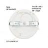 Plafonnier LED blanc Ø170 12W CCT dimmable - MIIDEX - 77555
