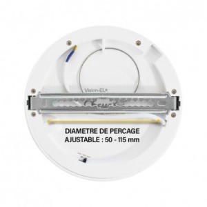 Plafonnier LED blanc Ø170 12W CCT - MIIDEX - 77554