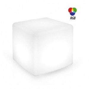 Cube lumineux RGB + télécommande - 40x40x40cm MIIDEX - 60011