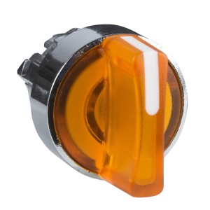 Tête bouton à manette lumineux Ø22 - 2 positions - orange SCHNEIDER