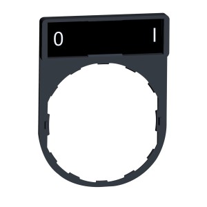 Porte-étiquette 30x40 + étiquette 'O-I' 8x27 - blanc/noir - Harmony SCHNEIDER