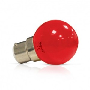 Ampoule LED B22 rouge bulb 1W MIIDEX LIGHTING