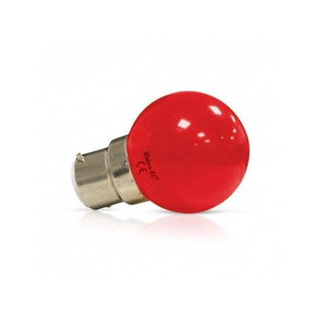 Ampoule LED B22 rouge bulb 1W MIIDEX LIGHTING