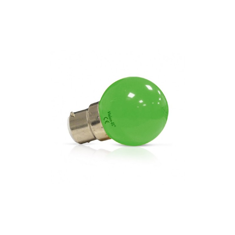 Ampoule LED B22 vert bulb 1W MIIDEX LIGHTING